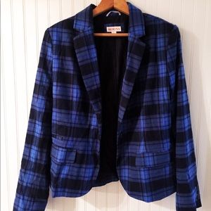 ✨⚓️ Merona Blue Plaid Blazer